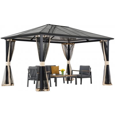 Garden Point Santiago 3x3,6 m s moskytiérou béžový – Zboží Mobilmania