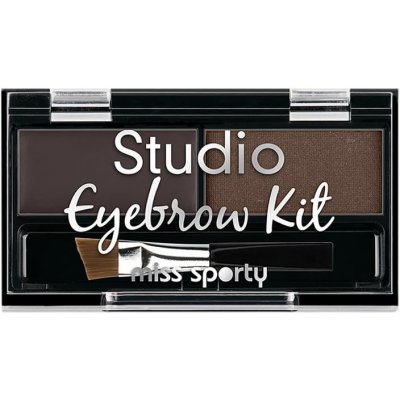 Miss Sporty Studio Eyebrow Kit set na obočí 001 Medium Brown 2,4 g – Hledejceny.cz