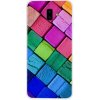 Pouzdro a kryt na mobilní telefon Pouzdro JustKing plastové kostky Samsung Galaxy J6 Plus - barevné