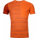 Ortovox pánské merino triko 185 Rock'N'Wool Short Sleeve desert orange – Hledejceny.cz