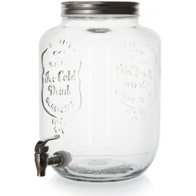 DRINK Zásobník láhev sklo s kohoutkem 8000 ml – Zboží Dáma