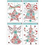 Okenní folie barevné obrázky z vloček 33,5x25,5cm – Hledejceny.cz
