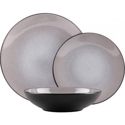 BERLINGERHAUS Jídelní sada talířů Taupe Collection lesklá BH 10002 18 ks – Zboží Dáma