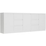 Framire Sada komod bílá, 200 x 76 x 33 cm R-200-S6 – Sleviste.cz