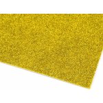 Samolepicí pěnová guma Moosgummi s glitry 20x30 cm - 2 ks Barva: světle zlatá – Zbozi.Blesk.cz