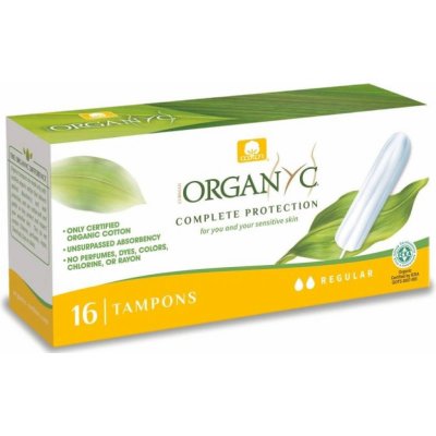 Organyc Dámské tampony regular z BIO bavlny 16 ks – Sleviste.cz