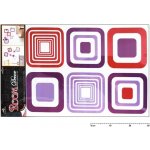 Anděl 1064 samolepící dekorace fialové čtverce 70x42cm – Hledejceny.cz