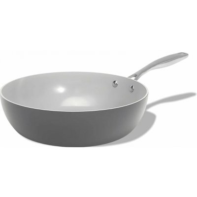 Elmich Nepřilnavá keramická Wok pánev Vital 26 cm tmavě šedá – Hledejceny.cz