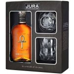 Jura Superstition Lightly Peated 43% 0,7 l (dárkové balení 2 sklenice) – Hledejceny.cz