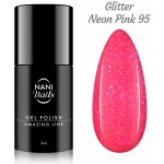 NANI Gel lak Amazing line Glitter Neon Pink 5 ml