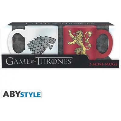 ABYstyle Mini hrnky Game of Thrones Stark and Lannister 2 ks 110 ml – Zbozi.Blesk.cz