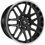 ETABETA COMBAT 10x22 5x120 ET33 black matt lip + cap polished | Zboží Auto