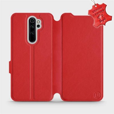Pouzdro Mobiwear Luxusní flip Xiaomi Redmi Note 8 Pro kožené Červené
