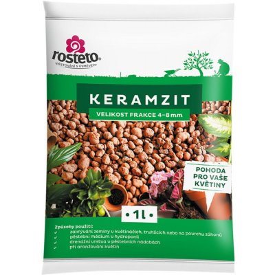 Rosteto Keramzit 4-8 mm 1 l – Hledejceny.cz