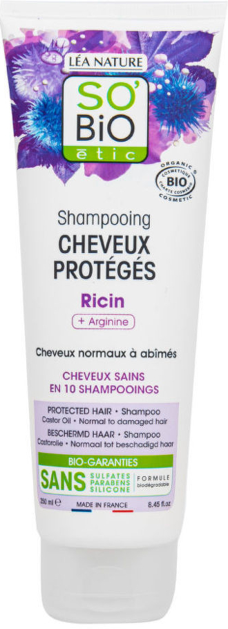 So´Bio étic Shampoo ochranný s ricinem a argininem 250 ml