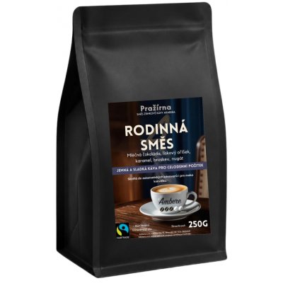 AMBERE Rodinná směs jemně pražená Arabika zrnková 1 kg – Hledejceny.cz