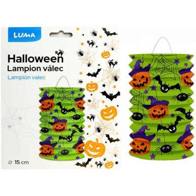 Lampion 15cm válec HALLOWEEN netopýr LUM – Sleviste.cz