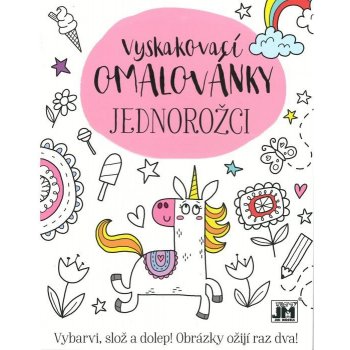 Vyskakovací omalovánky Jednorožci