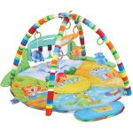 Baby Mix Hrací deka s piánkem Safari Multicolor – Zboží Mobilmania