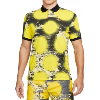 Nike Polo Printed Slim-Fit Polo opti yellow/black /black