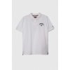 Dětské tričko Tommy Hilfiger dětská bavlněná polokošile s aplikací KB0KB08738.PPYH bílá