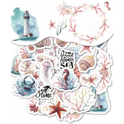 Sada 40 samolepek - Mořský korál – Zboží Mobilmania