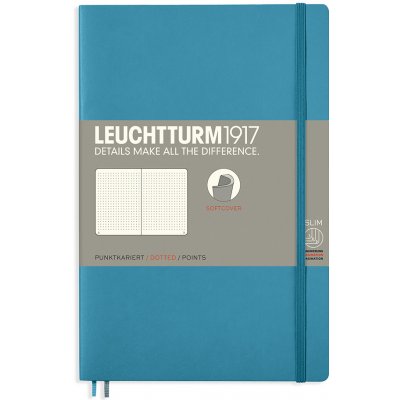 Leuchtturm1917 Tečkovaný zápisník B6+ Softcover Nordic Blue – Zboží Živě
