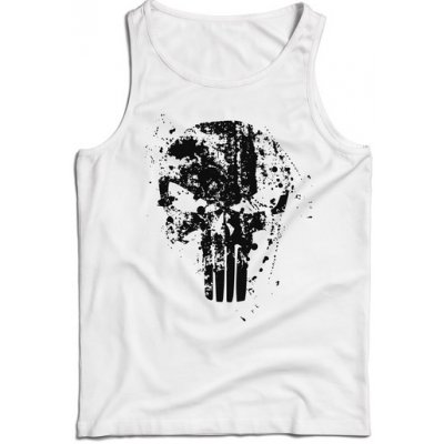 Waragod pánské tílko Frank The Punisher bílá – Sleviste.cz