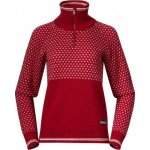 Bergans of Norway Dámský svetr Bergans Alvdal Wool W Half Zip červený – Zboží Dáma
