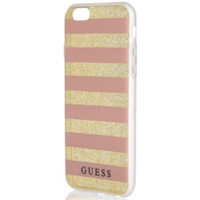 Pouzdro Guess iPhone 6/6S hardcase Ethnic Chic Stripes 3D růžové – Zboží Mobilmania