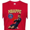 Pánské tričko s potiskem Bezvatriko.cz pánské tričko Kylian Mbappé Canvas pánské tričko s krátkým rukávem 2038 červená