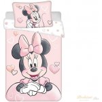 Jerry Fabrics Disney povlečení Minnie Powder pink baby 100 x 135 , 40 x 60 cm