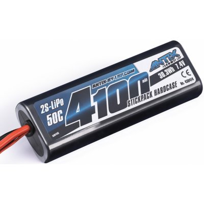 ANTIX by LRP 50C LiPo Car Stickpack Hardcase T-DYN konektor 7.4 V 4100 mAh – Zboží Mobilmania