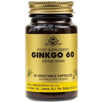 Solgar Ginkgo Biloba 60 kapslí – Hledejceny.cz