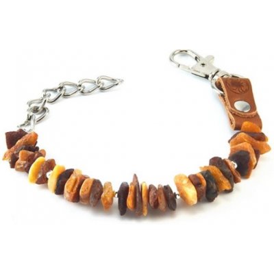 Jantarový Přírodní Obojek pro psy Antiparazitní Proti klíšťatům a blechám Baltské jantary MAX 20-25 cm č. 94 – Zbozi.Blesk.cz