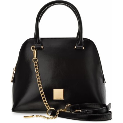 Monnari malá aktovka klasická dámská kabelka kufr elegantní taška přes rameno černá – Zboží Mobilmania