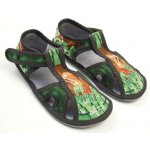 EF Barefoot bačkory Pixel World 386 chlapecké zelená – Sleviste.cz
