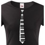 Bezvatriko.cz 2008014 Canvas Kravata klavír Černá – Zboží Mobilmania