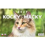NOTIQUE stolní Kočky Mačky CZ/SK 23,1 × 14,5 cm 2027 – Hledejceny.cz