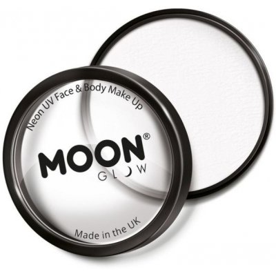 Smiffys.com Líčidlo na obličej a tělo Moon Glow Pro Intense Neon UV bílé 36g 15-BC