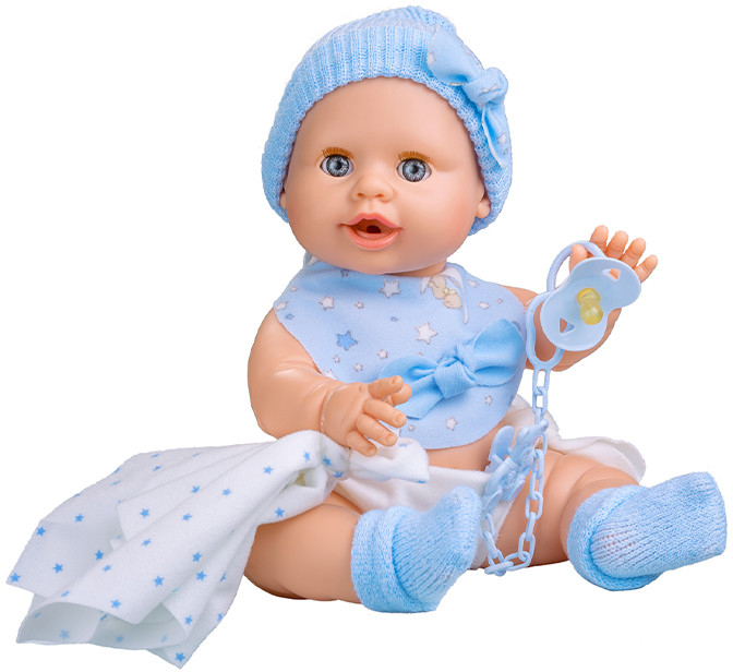 Berjuan Interaktivní s příslušenstvím Baby Susú Azul chlapeček 38cm