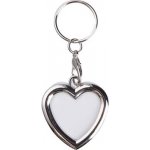 Přívěsek na klíče Kovový ve tvaru srdce s potiskem – Zboží Mobilmania