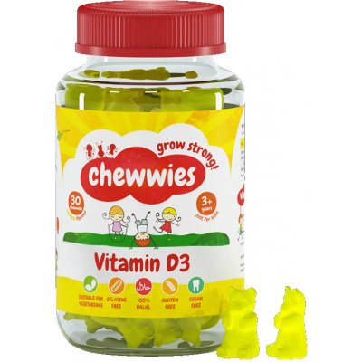 Chewwies Chewwies Vitamin D3 Citron 30 Dávek – Hledejceny.cz