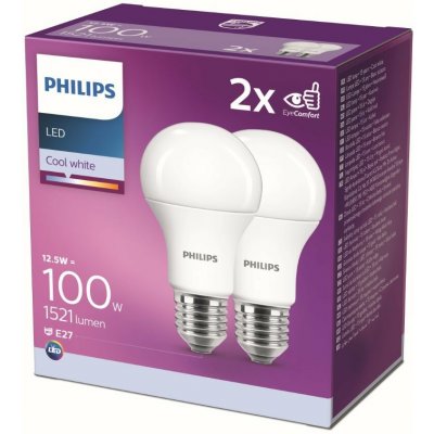 Philips LED 12.5-100W, E27 4000K, 2ks 929002306909 – Zboží Živě