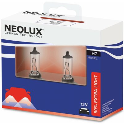 Neolux Extra Light H7 PX26D 12V 55W N499EL-2SCB 2 ks – Zboží Mobilmania