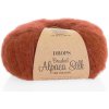 Příze Příze DROPS Brushed Alpaca Silk 24 - rezavá