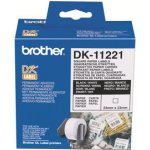 Brother 23mm x 23mm, bílá, 1000 etiket, DK11221 – HobbyKompas.cz