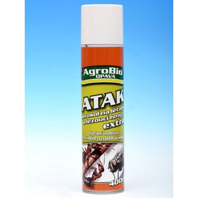 AgroBio Atak aerosol proti létajícímu a lezoucímu hmyzu Extra 400 ml – Zboží Mobilmania