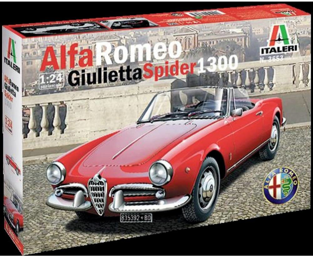 Italeri Alfa Romeo Giulietta Spider 1300 1:24