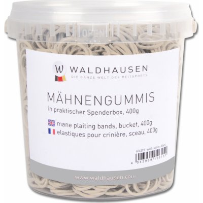 Gumičky do hřívy Waldhausen, 400 g, bílé